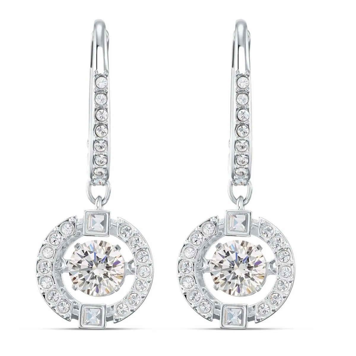 SWAROVSKI - Aretes Swarovski Sparkling Dance Blanco Baño De Rodio 5504652