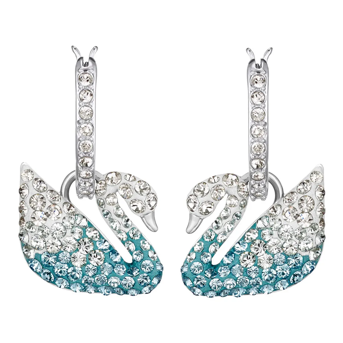SWAROVSKI - Aros Swarovski Iconic Swan Multicolor Baño De Rodio 5512577