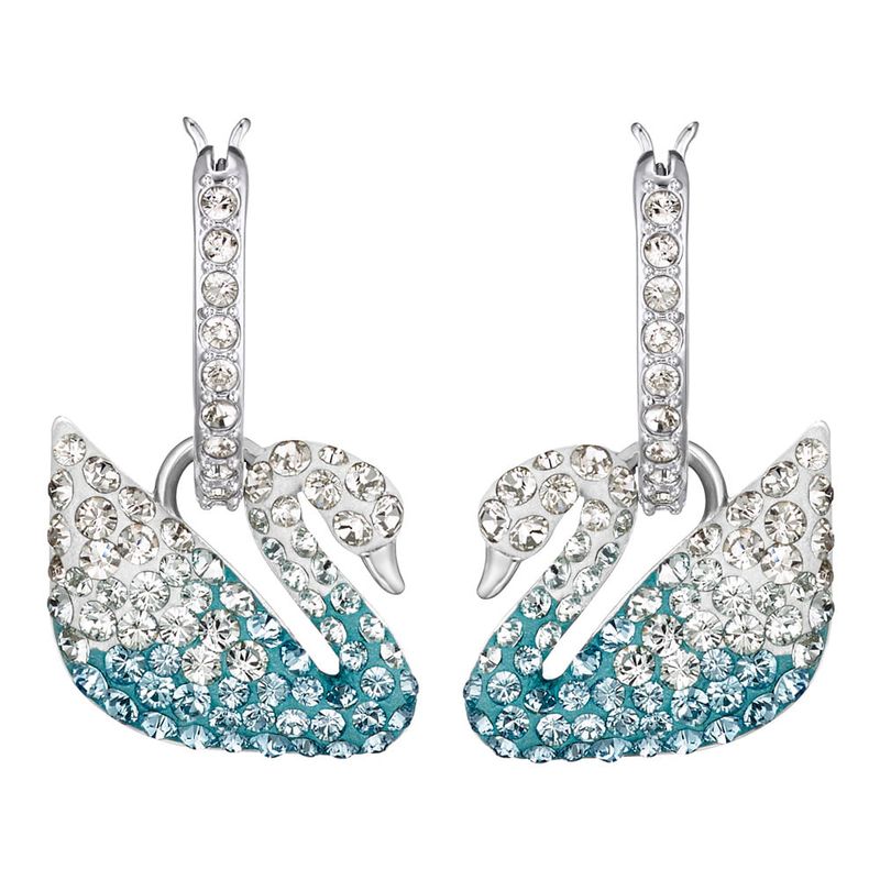 SWAROVSKI - Aros Swarovski Iconic Swan Multicolor Baño De Rodio 5512577