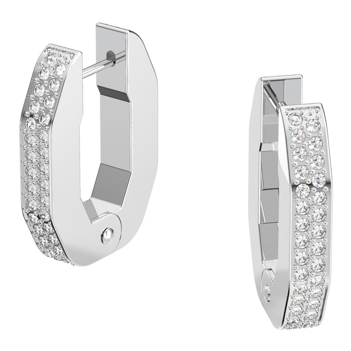 SWAROVSKI - Aros Swarovski De Aro Dextera Octogonal Blanco Joya Original 5618307.-