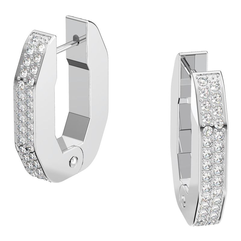 SWAROVSKI - Aros Swarovski De Aro Dextera Octogonal Blanco Joya Original 5618307.-