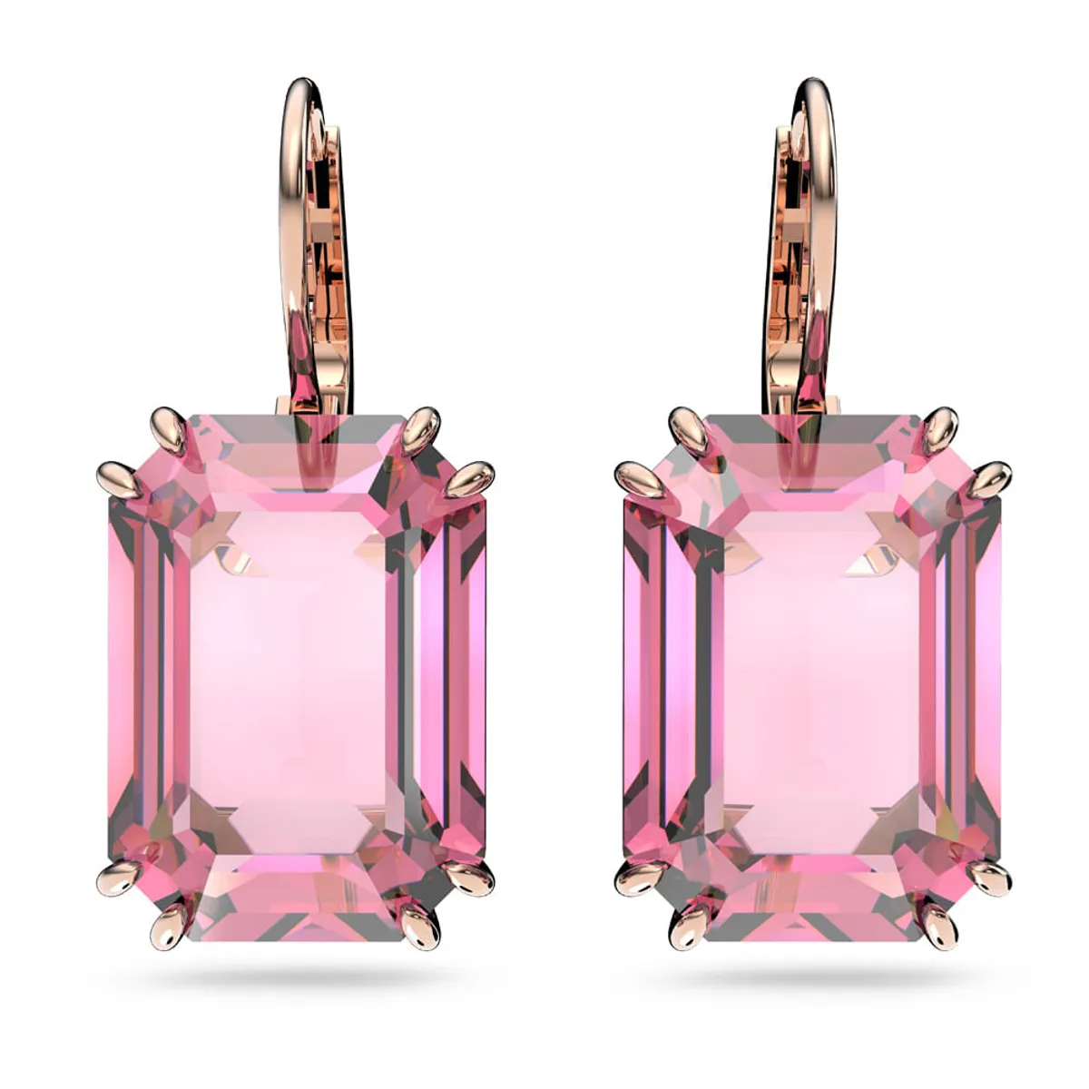 SWAROVSKI - Aros Swarovski Millenia Cristal De Talla Octogonal Rosa 5619502