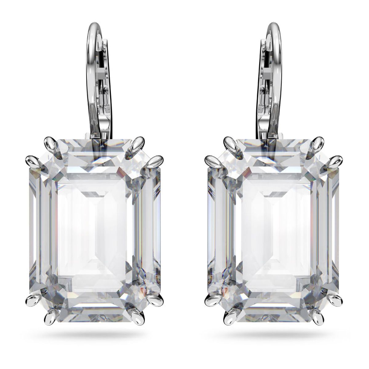 SWAROVSKI - Aretes Swarovski Millenia Cristal De Talla Octogonal Rodio 5636569