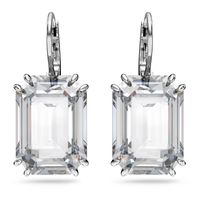 Aretes Millenia Cristal De Talla Octogonal Rodio 5636569