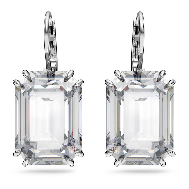 SWAROVSKI - Aretes Swarovski Millenia Cristal De Talla Octogonal Rodio 5636569