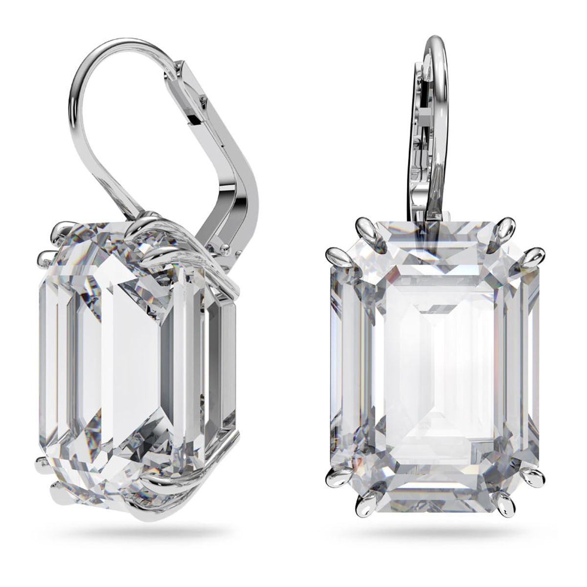 SWAROVSKI - Aretes Swarovski Millenia Cristal De Talla Octogonal Rodio 5636569