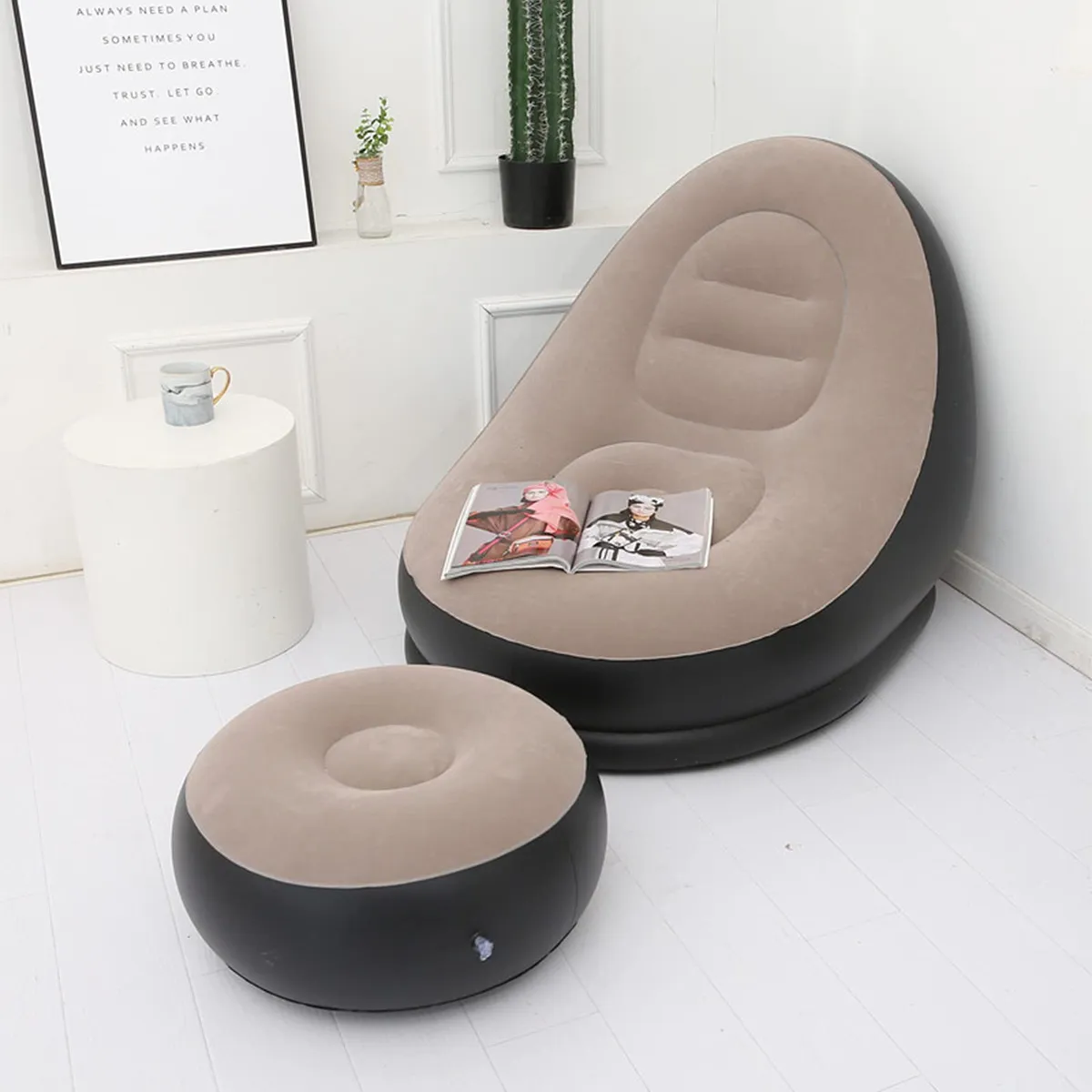 MOVI - SILLON INFLABLE POSA PIES PARA INTERIOR Y EXTERIOR