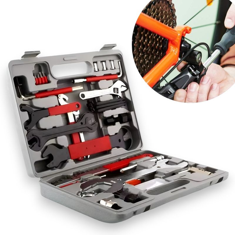 GENERICO - Kit Herramientas Para Bicicletas Set Reparacion 44 Piezas.
