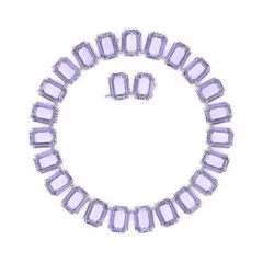 SWAROVSKI - Collar Millenia Cristales Talla Octagonal - Morado 5609701