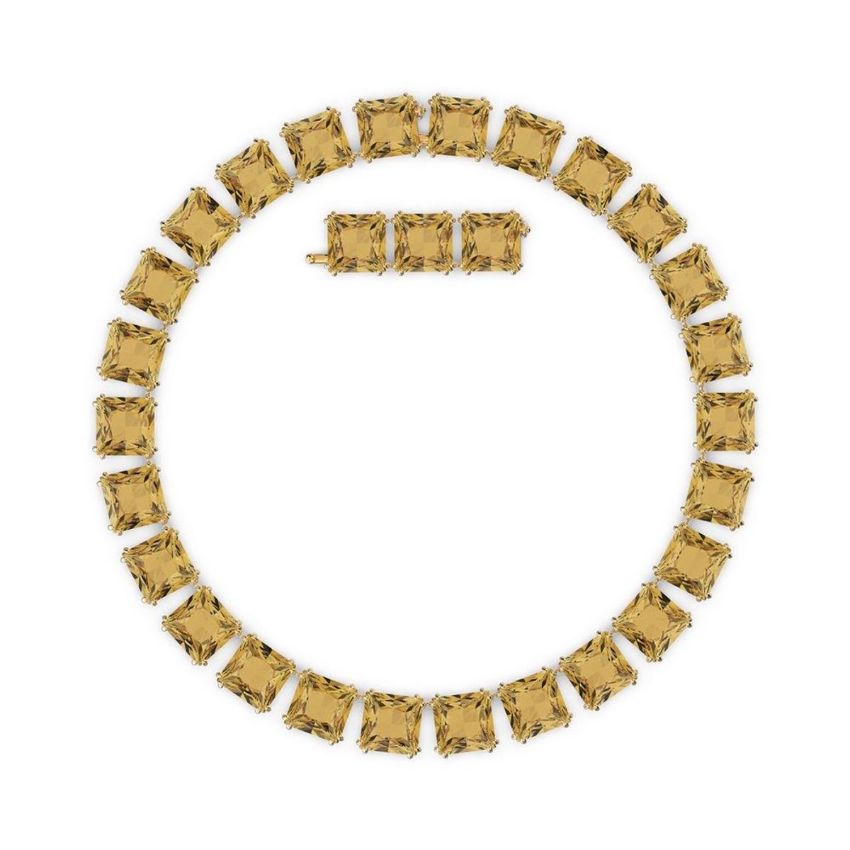 SWAROVSKI - Collar Swarovski Millenia Cristales De Talla Cuadrado Oro 5609705