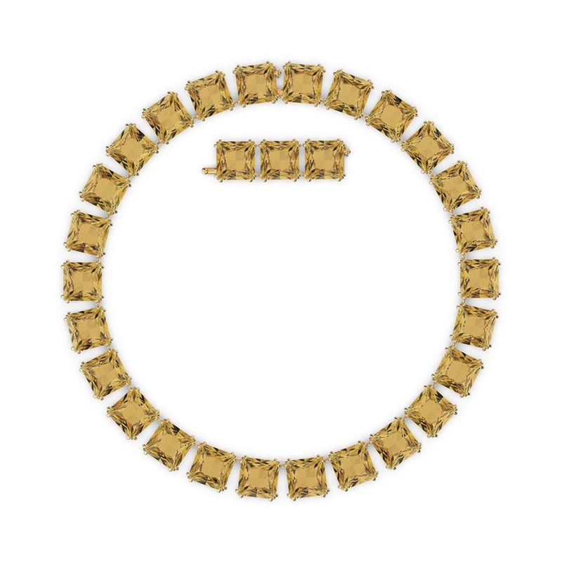 SWAROVSKI - Collar Swarovski Millenia Cristales De Talla Cuadrado Oro 5609705