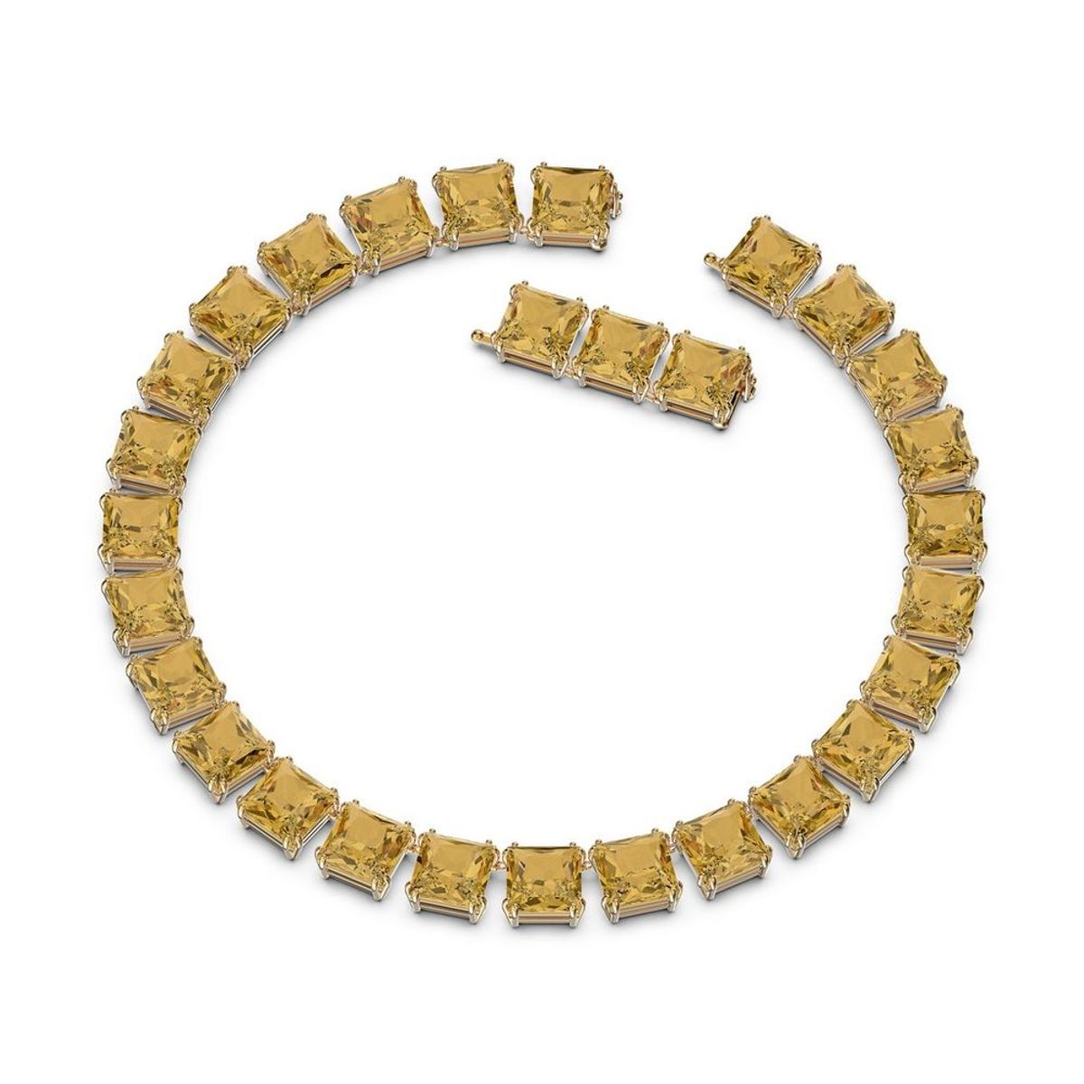 SWAROVSKI - Collar Swarovski Millenia Cristales De Talla Cuadrado Oro 5609705