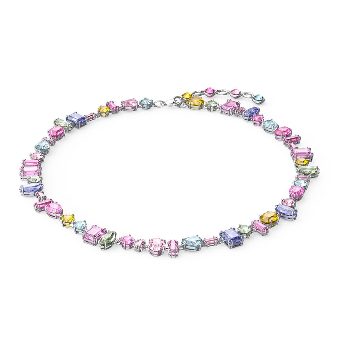 SWAROVSKI - Collar Swarovski Gema - Multicolor Baño De Rodio Joya Original 5613738