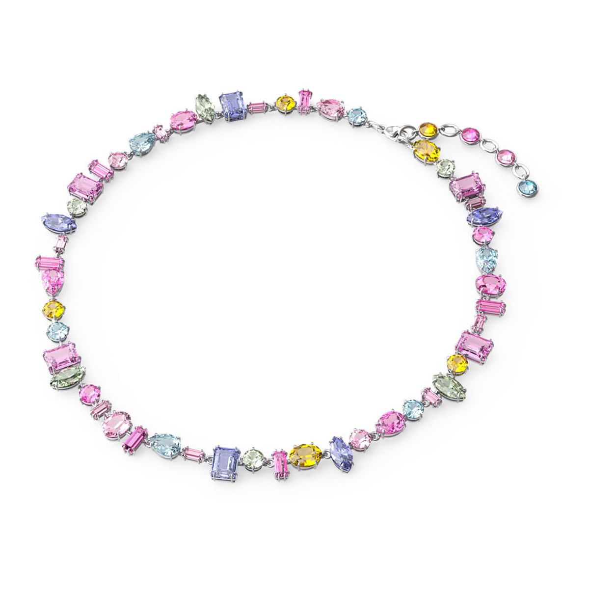 SWAROVSKI - Collar Swarovski Gema - Multicolor Baño De Rodio Joya Original 5613738