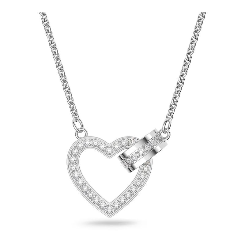 SWAROVSKI - Collar Swarovski Lovely Corazón Blanco Baño De Rodio 5636444