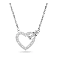 SWAROVSKI - Collar Lovely Corazón Blanco Baño De Rodio 5636444