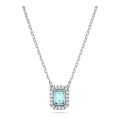 SWAROVSKI - Collar Millenia Talla Octogonal Azul Baño Rodio 5640289
