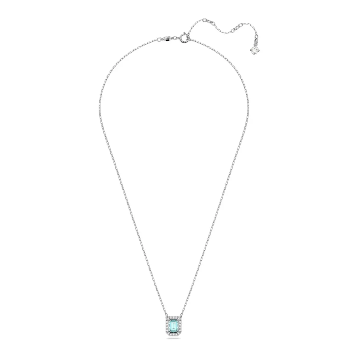 SWAROVSKI - Collar Swarovski Millenia Talla Octogonal Azul Baño Rodio 5640289