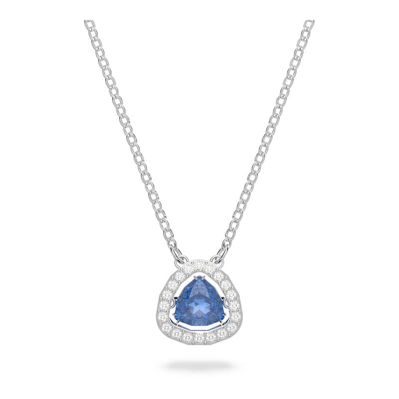 SWAROVSKI - Collar Swarovski Millenia Azul Baño De Rodio Joya Original 5640290