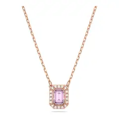 SWAROVSKI - Collar Millenia Talla Octogonal Morado Baño Rosa 5640291