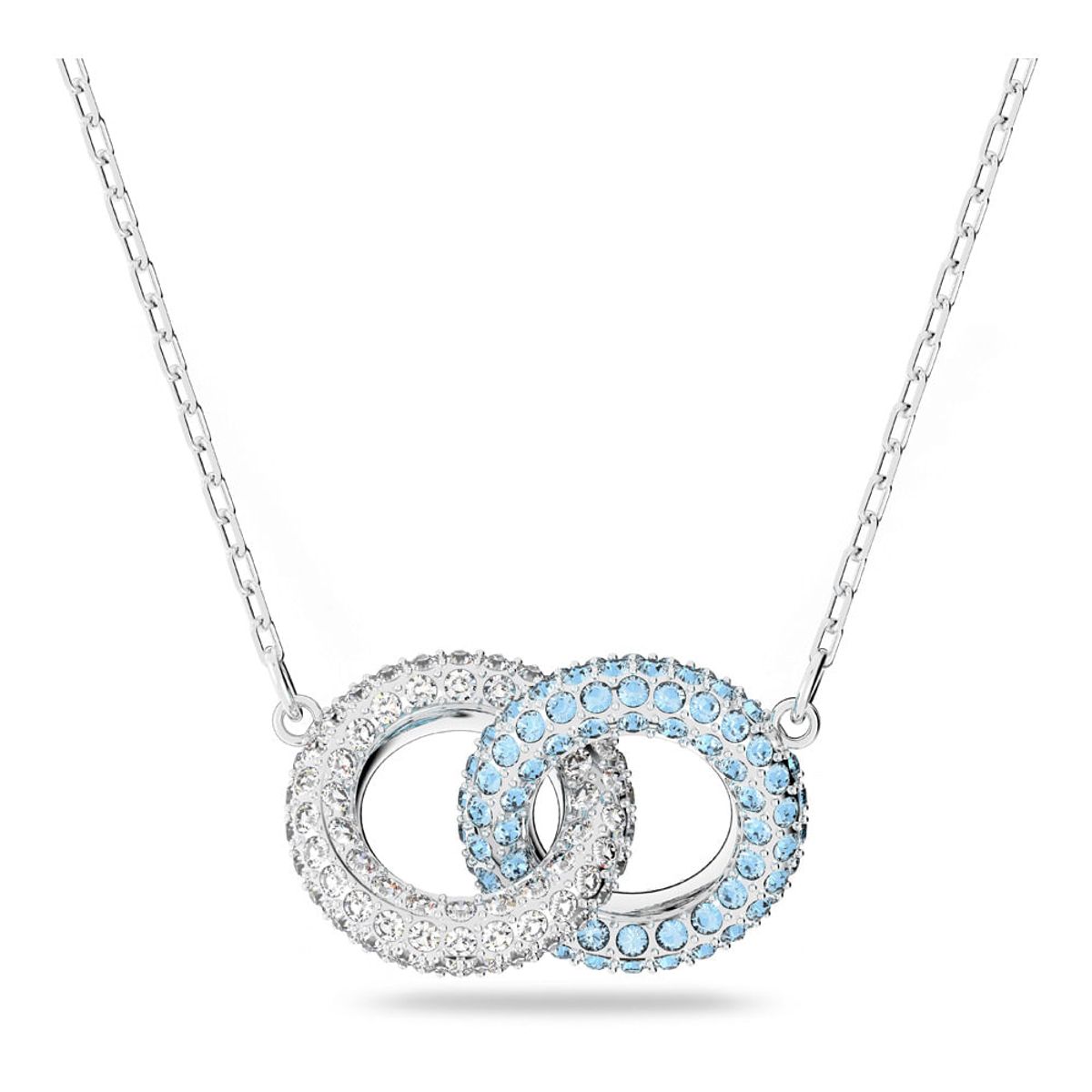 SWAROVSKI - Collar Swarovski Stone Azul Baño De Rodio Joya Original 5642883