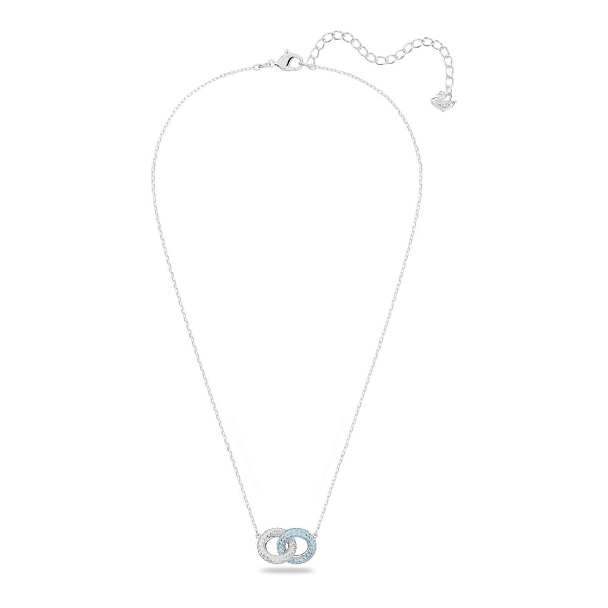 SWAROVSKI - Collar Swarovski Stone Azul Baño De Rodio Joya Original 5642883