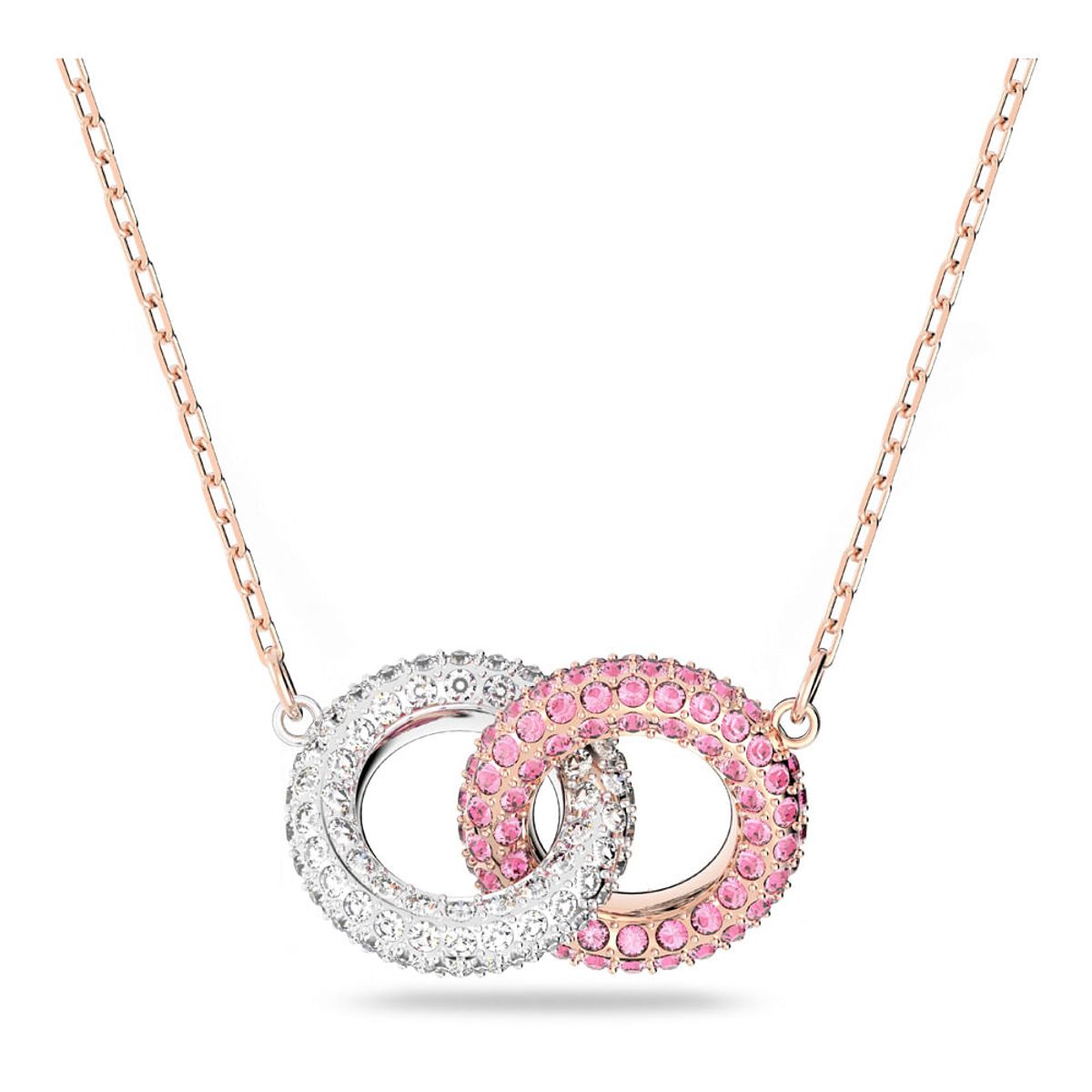 SWAROVSKI - Collar Swarovski Stone Rosa Baño Tono Oro Rosa Joya Original 5642884