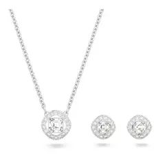 SWAROVSKI - Conjunto Angelic Square Blanco Baño De Rodio 5646907