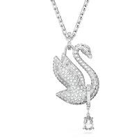 Collar Iconic Swan Cisne Largos Blanco Rodio 5647546