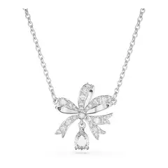 SWAROVSKI - Collar Volta Lazo Pequeño Blanco Baño De Rodio 5647583