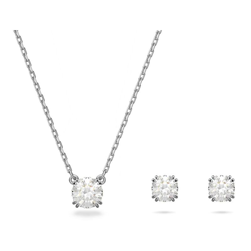 SWAROVSKI - Conjunto Swarovski Constella Talla Redonda Blanco Rodio 5647663