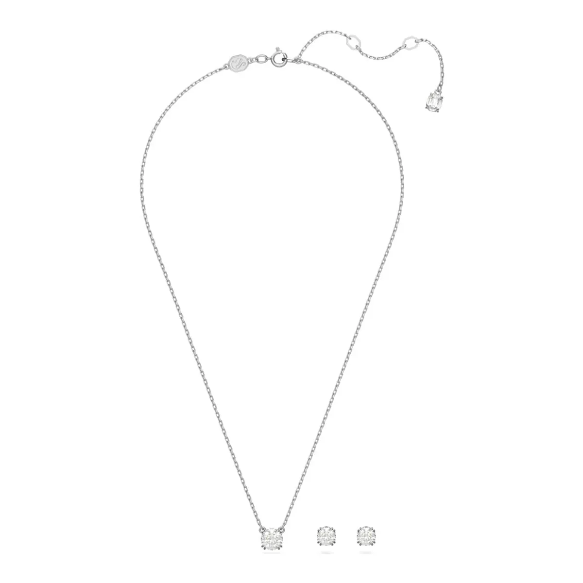 SWAROVSKI - Conjunto Swarovski Constella Talla Redonda Blanco Rodio 5647663