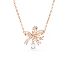 SWAROVSKI - Collar Volta Lazo Pequeño Blanco Baño Tono Rosa 5656741