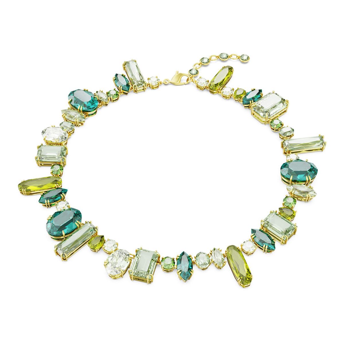 SWAROVSKI - Collar Swarovski Gema Tallas Mixtas Verde Baño Tono Oro 5657388