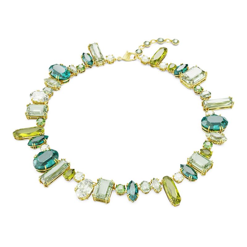 SWAROVSKI - Collar Swarovski Gema Tallas Mixtas Verde Baño Tono Oro 5657388