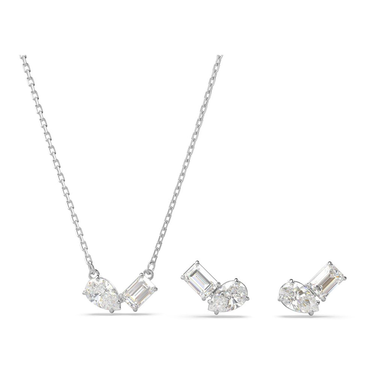 SWAROVSKI - Conjunto Swarovski Mesmera Tallas Mixtas Blanco Baño Rodio 5665829