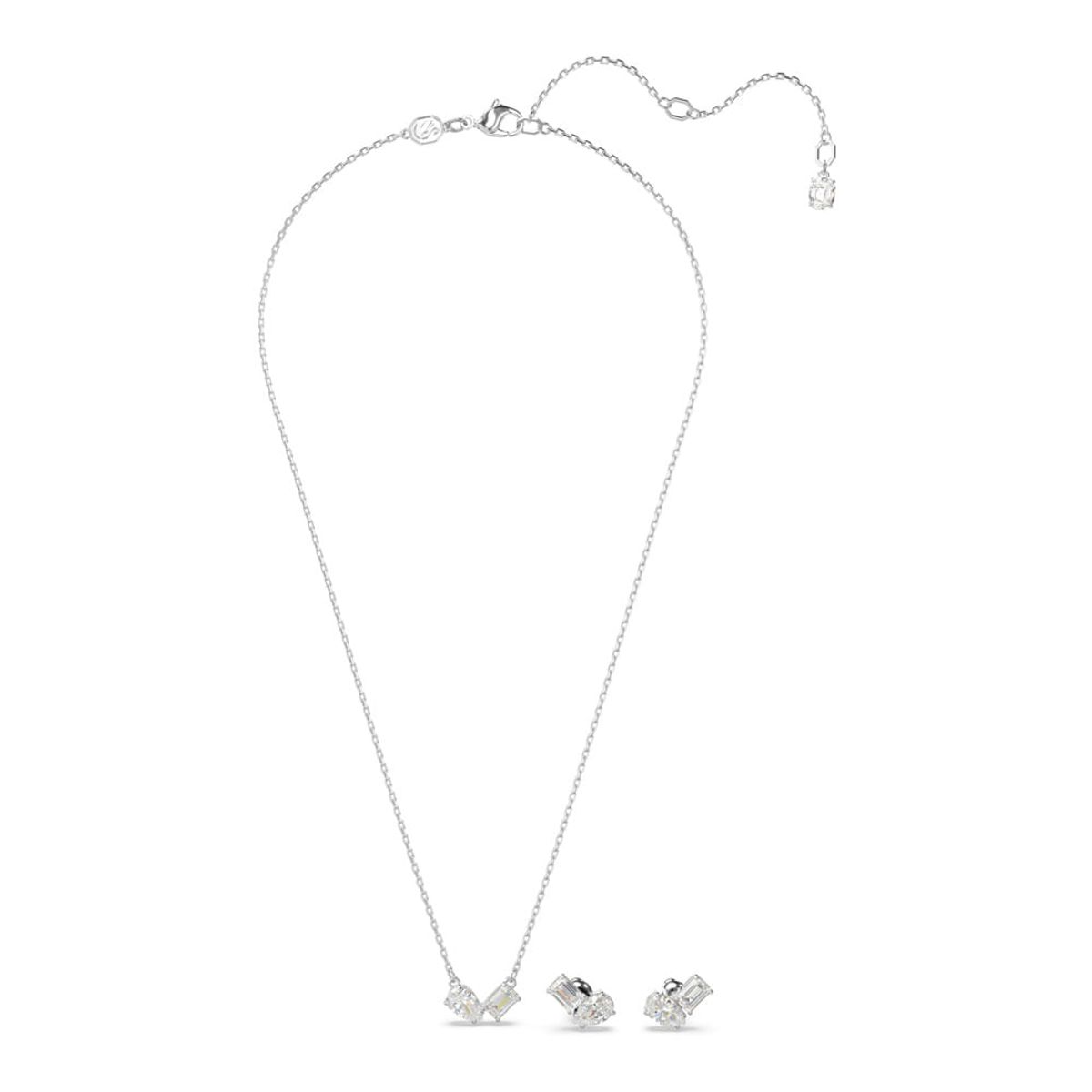 SWAROVSKI - Conjunto Swarovski Mesmera Tallas Mixtas Blanco Baño Rodio 5665829