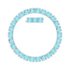 SWAROVSKI - Collar Millenia All Ard L Sqr Aqua Rhs Joya Original 5609704