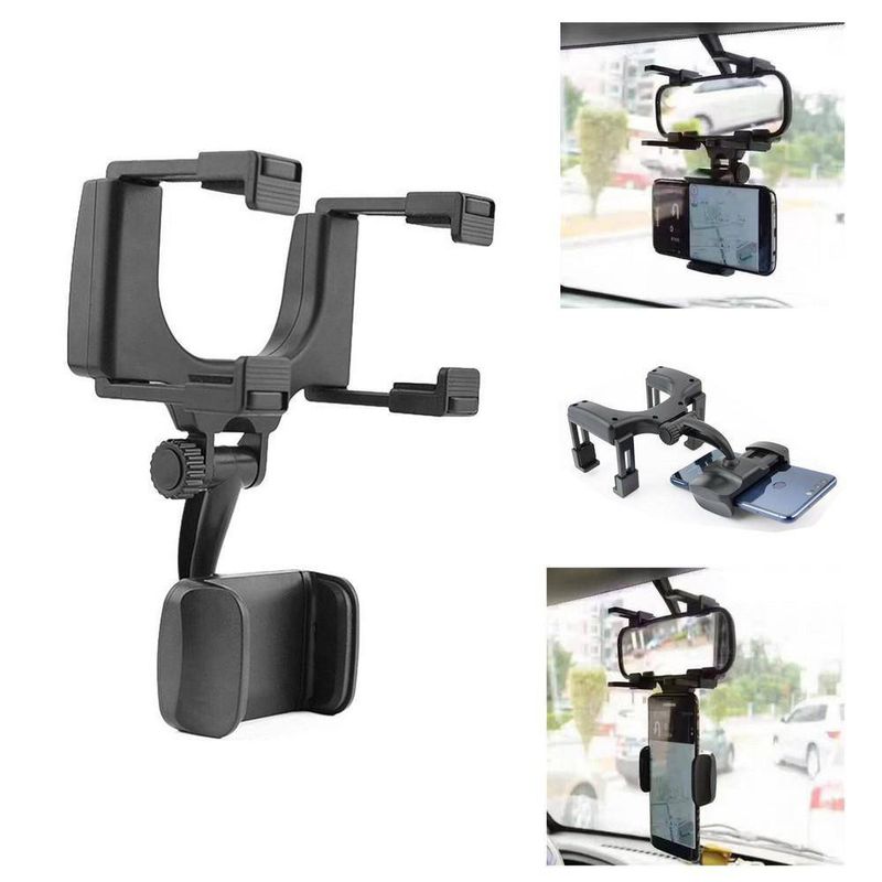 MOVI - SOPORTE DE CELULAR AJUSTABLE PARA  ESPEJO RETROVISOR