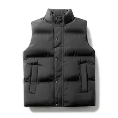 KNOWMLAB - Parka Sin Mangas Hombre Negro