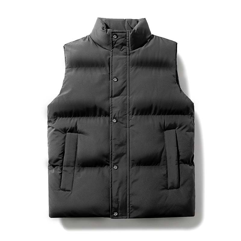 KNOWMLAB - Parka Sin Mangas Hombre Negro