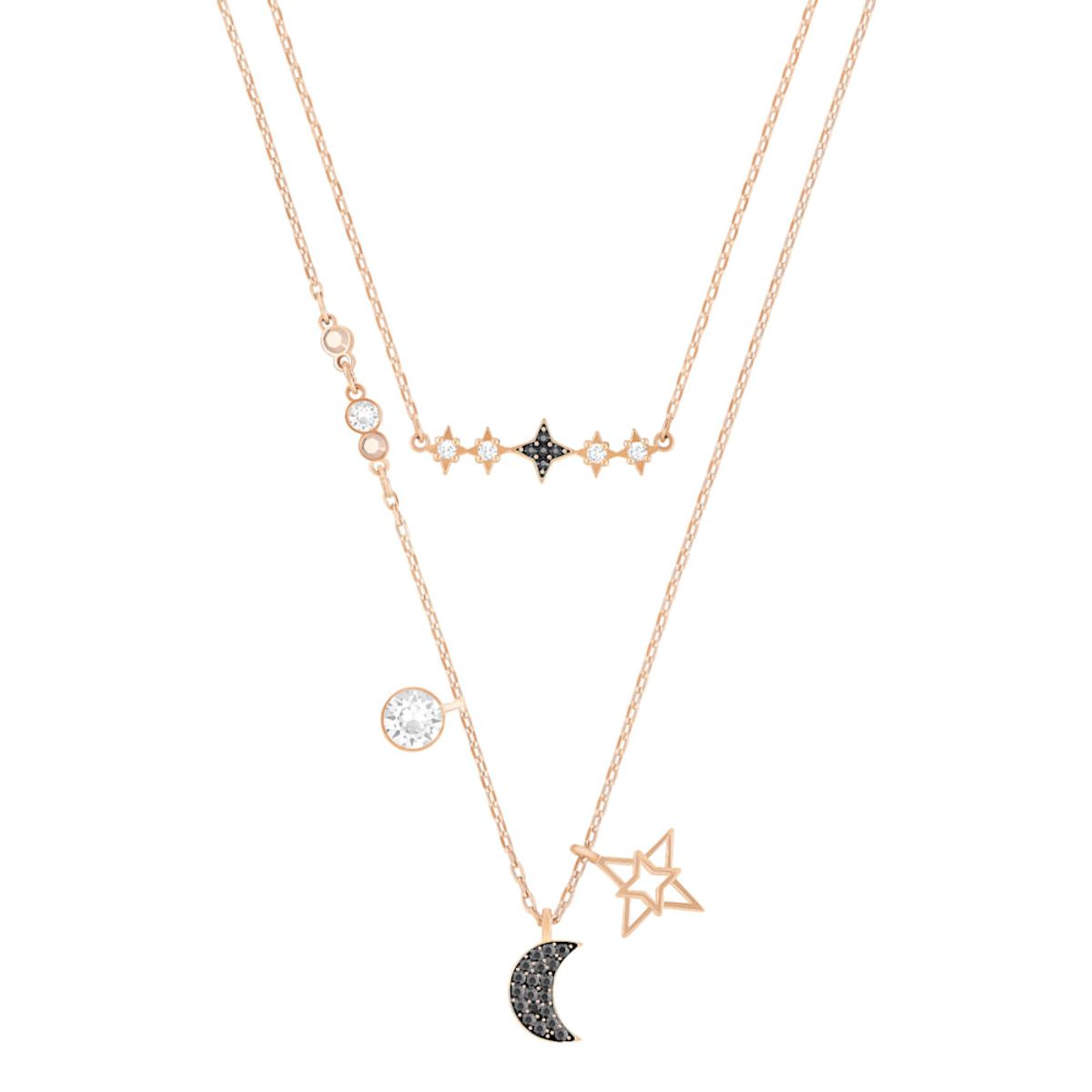 SWAROVSKI - Conjunto De Collar Swarovski Glowing Moon Multicolor Baños 5273290