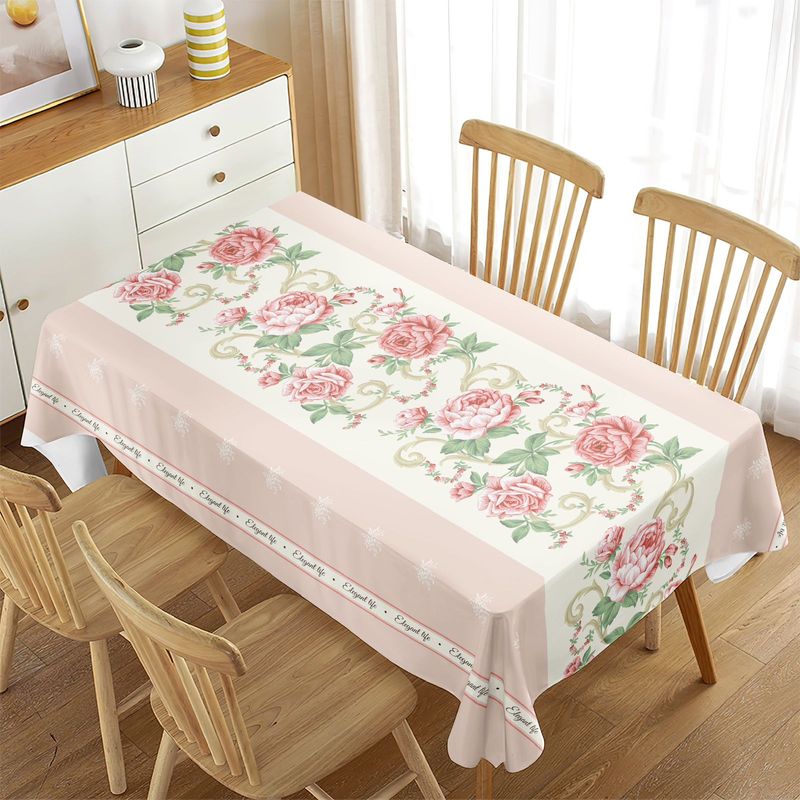GENERICO - MANTEL RECTANGULAR ESTAMPADO ANTIMANCHA.