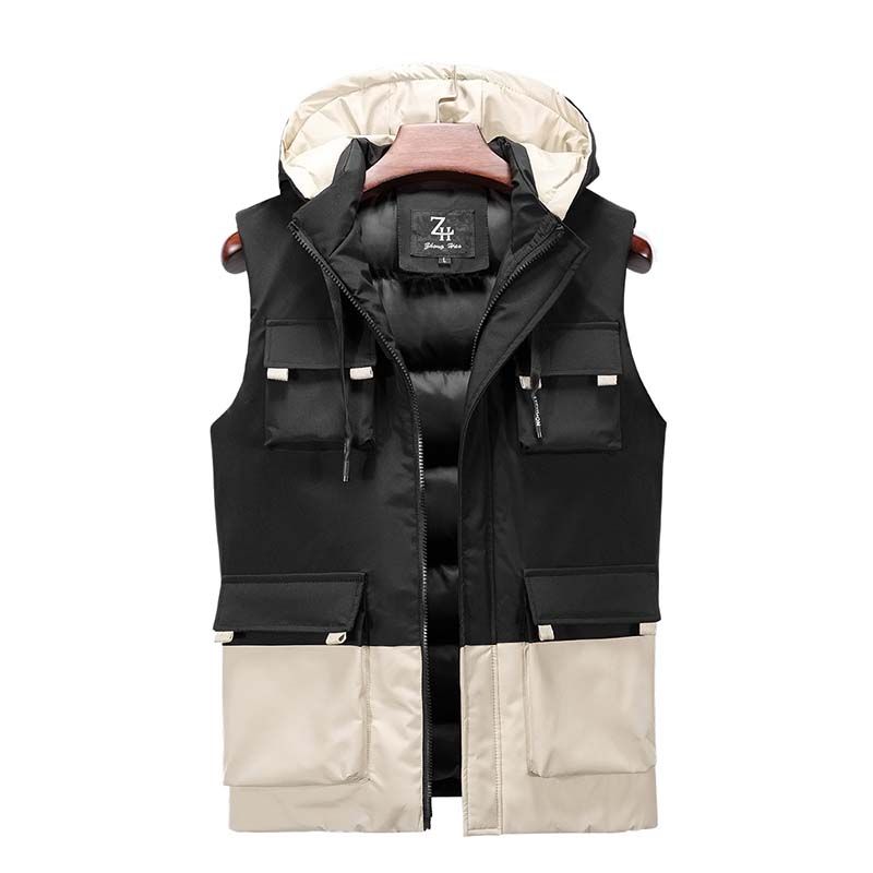 KNOWMLAB - Parka Sin Mangas Hombre Amarillo