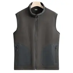 KNOWMLAB - Parka Sin Mangas Hombre Gris