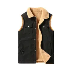 KNOWMLAB - Parka Sin Mangas Hombre Negro