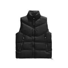 KNOWMLAB - Parka Sin Mangas Hombre Negro