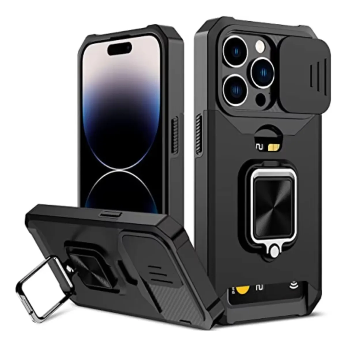 GENERICO - Carcasa Para iPhone 16e Antigolpes Tapa Cámara Y Tarjetas