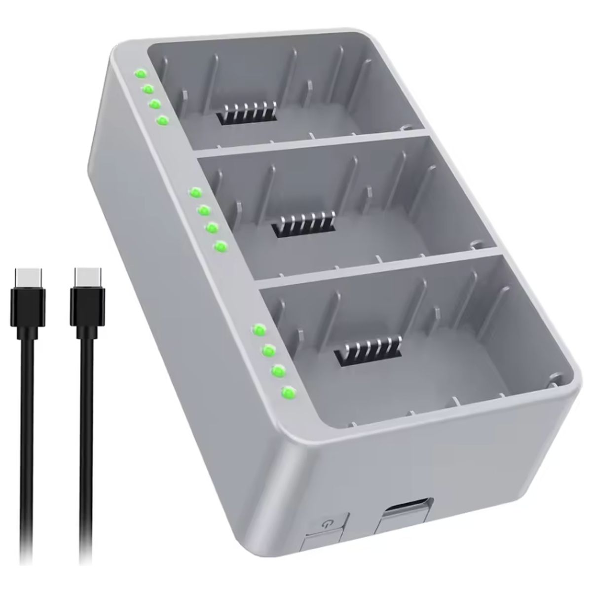 GENERICO - Cargador Hub Carga 3 Baterías Para Dji Mini 4 Pro Mini 3 Pro