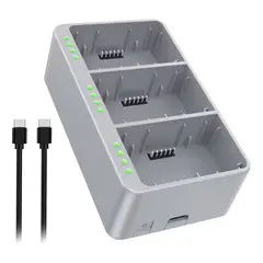 GENERICO - Cargador Hub Carga 3 Baterías Para Dji Mini 4 Pro Mini 3 Pro